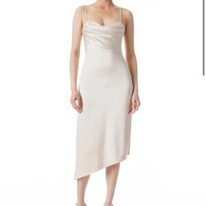 NWT Sold Out Alice + Olivia KIYOKO COWL NECK BUSTIER DRESS SZ 4